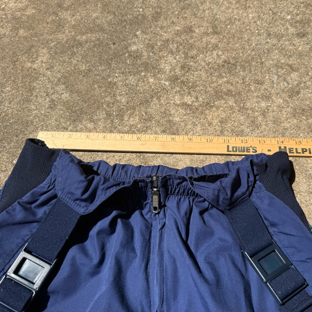 Vintage Salewa Outdoor Adventure Bibs - Blue and Green - Sz 50 - Picture 3 of 7